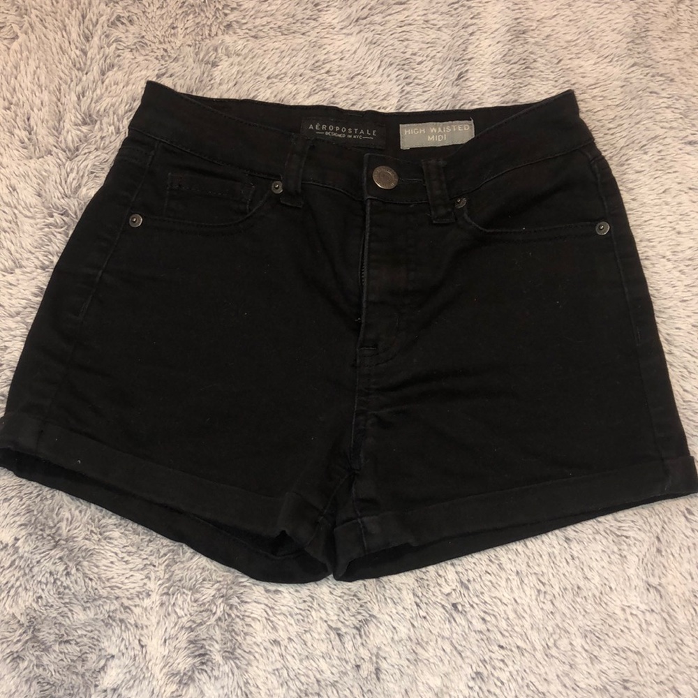 Black stretchy Aeropostale shorts